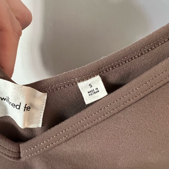 Aritzia V-Neck Brown Jumpsuit - Picture 3 of 3